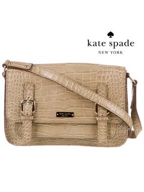 kate spade Essex Scout Cambridge Embossed Leather Messenger Crossbody PXRU2798
